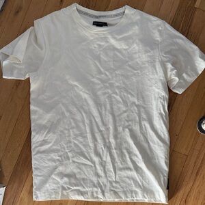 French Connection White Crewneck Short Sleeve T-Shirt